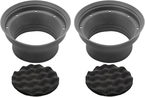 RECOIL SPB65 Foldable Silicone 6.5” Car Speaker Baffle Kits, Egg Crate Foam for Sound Quality Improvement, One Pair