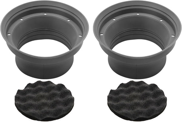 RECOIL SPB65 Foldable Silicone 6.5” Car Speaker Baffle Kits, Egg Crate Foam for Sound Quality Improvement, One Pair