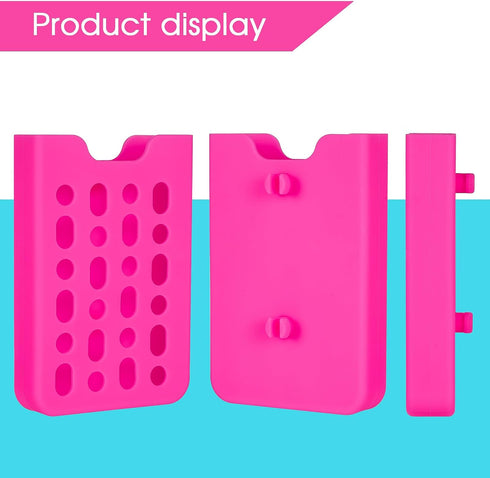 PARBEE Phone Holder for Bogg Bag, Silicone Pink Holder Keeps Your Phone Handy in Tote Bag, Accessory Charm Insert