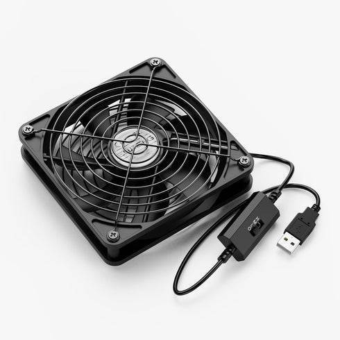 ELUTENG 120mm Fan With 3 Speed 5V USB Powered Case Fan 1500PRM Gaming