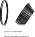 18 Pieces Filter Ring Adapter Set, Lightweight Aluminum Camera Lens Filter Stepping Rings Kit, 9 Pcs Step Up & 9 Pcs