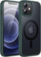 JETech Magnetic Case for iPhone 12/12 Pro 6.1-Inch, Compatible with MagSafe, Translucent Matte Back Slim Shockproof