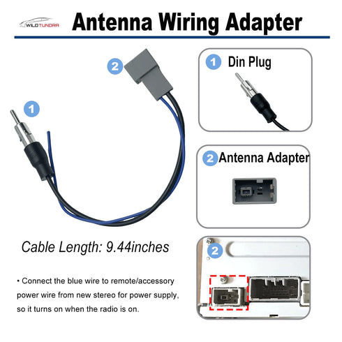 20Pin 1998-2010 1999-2008 Car Radio Wiring Harness for Honda Acura with Radio Antenna Adapter Aftermarket Car Stereo