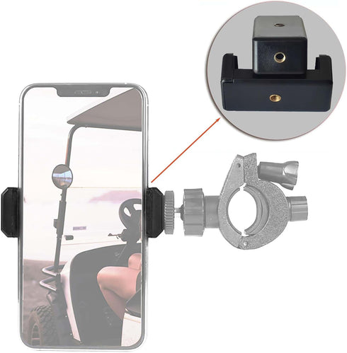 Generic 2 Pack Cell Phone Tripod Mount Adapter,Flexible Phone Holder Clip for Monopods, Selfie Sticks, and Mini Tripods