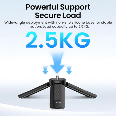 LKTOP 3 3, with1/4 insta360 X5/X4/X3 5 Pro/4/3 Pocket Mini Tripod for DJI Osmo Pocket Portable Tripod Stand Tabletop
