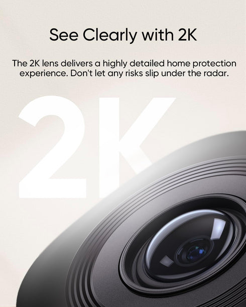 eufy Security Indoor Cam C220, 2K Resolution Security Camera, 360° Pan and Tilt, Plug-in with AI Tracking
