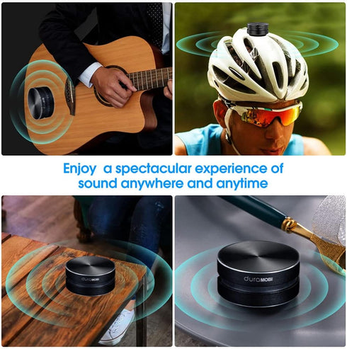 Mini Portable Loud Stereo Sound Box, 1 Pack Wirelessly BT Speaker, Built-in Mic for Home, Outdoor, Travel, Black