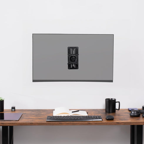VIVO Height Adjustable 17 to 32 inch Single Monitor Articulating Wall Mount for Standing Workstations