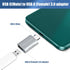 USB C to USB A OTG Adapter (2pcs Pack), USB C Male to USB 3.0 Female Adapter, High Speed Data Transfer, Fast Charging, Compatible with Macbook, Laptop, Pad, Phone and many Type C devices