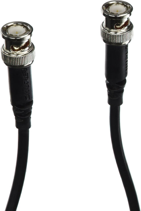 UA802 2-Feet RG58C/U Shure UHF Coaxial Antenna Cable, BNC-BNC, Type, Black