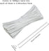 SumDirect 1000pcs 4 Inch Twist Ties, Reusable White Plastic Coated Cable Wire Ties for Bags, Bread, Household and Office