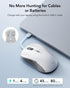 ESR 5.0 2.4 MagMouse Snap-to-Carry Bluetooth Mouse, Rechargeable Wireless Mouse for Laptop with Built-in Charging