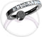 Jsoerpay Transparent Phone Ring Holder 2 Pcs - Clear Cell Phone Ring Holder with Diamond, 360° Rotation
