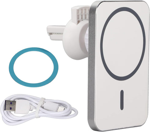 15W Fast Charging Wireless Car Charger, Auto Clamping Phone Mount, Powerful Magnetic, Support Qc2.0/3.0
