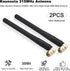 Kaunosta 315MHz 3dBi (2-Pack) CC1101, CCU3, SMA Male Antenna Right Angle Omni-Directional Antenna for Garage Door