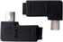 1 Pair Right Left 90 Degree Angle Micro USB Male to Micro USB Female Adapter by Posdou