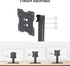 XINLEI 17-43 Inch 88lbs 200x200mm, TS103 Universal TV Stand Base, Table Top TV Stand for LCD/LED TVs, Height Adjustable