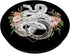 Snake Vintage Animal Drawing Retro Reptile Biology Black PopSockets Standard PopGrip