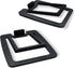 SW601 Metal Desktop Speaker Stands for Compact 2''-3'' Speakers, Tilted Steel Damping Foam Padding, Pair