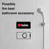 Magnetic Wall Mount Phone Holder for Shower, Hands-Free Mirror Sticker, Fits Apple iPhone 15 14 13 12 Pro Max Plus Mini