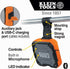 Klein Tools AEPJS2 Bluetooth Speaker, Wireless, Rechargeable, Magnetic Strip, 10 Hr Run Time, IP54
