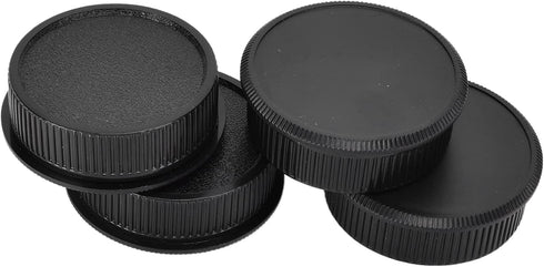 YYOYY 4 Pair Camera Rear Lens Cover and Body Set, Hard Plastic Accessories for M42 Screw Mount Cameras, Lightweight