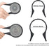 2 Packs Camera Lens Filter Wrench Kit, CPL UV ND Filter Removal Wrench Tool Set, Fit 55mm-72mm 77mm-95mm Lens Thread for Canon Nikon Sony Fujifilm Olympus Panasonic and Other Camera