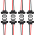 8pcs USB Connector Type-C Female Chassis 2 Pin for DIY, Waterproof 2P Solder Wire Type USB C Pigtail Cable Extension Power Cable USB-C Plug to 2 Pin Bare Wire Open End Connector