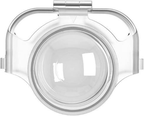 LICHIFIT Transparent Lens Cover Detachable Camera Lens Protector Case Lens Cap for Insta360 X3 Panoramic Camera