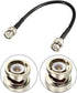 uxcell RG58 Coaxial Cable, BNC Male to BNC Male Connectors, 50 Ohm, 8 Inch