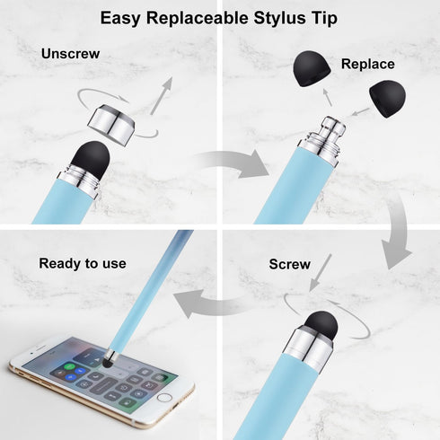 Linfanc Stylus Pens for Touch Screens 12 Pack, High Sensitivity Capacitive Stylus for iPad, iPhone, All Touch Screen