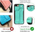 TOOVREN Upgraded iPhone 7 Plus Wallet Case, iPhone 8 Plus Wallet Case with Card Holder, Perfect for Travel, Aqua