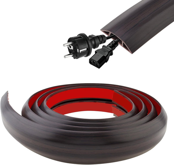 6.6Ft Floor Cord Covers Self Adhesive Cord Hider Extension Management Prevent Cable