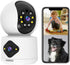 EVERSECU 2K 3MP Dual Lens Indoor Camera, 2.4GHz WiFi Camera Wired for Home