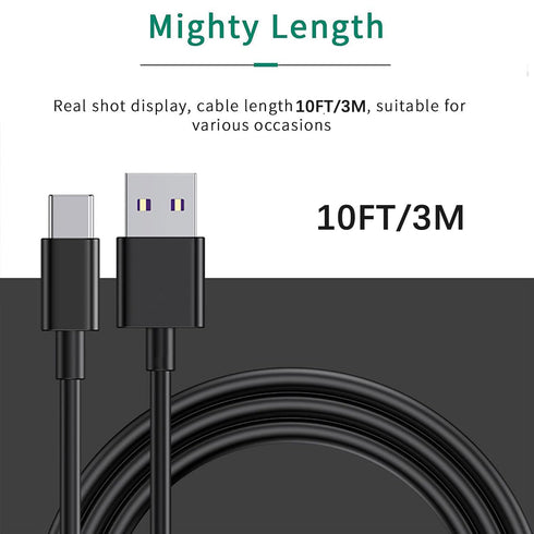 LILIBIN 10FT PS5 5 2, Controller Charger Cord for PlayStation DualSense, Xbox Series S X Core, Elite Series Switch