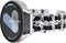 Surace Compatible Galaxy Watch 7 Band, Women Bracelet for Galaxy Watch 7/FE/6/5/4 40mm 44mm, Silver Link with Black