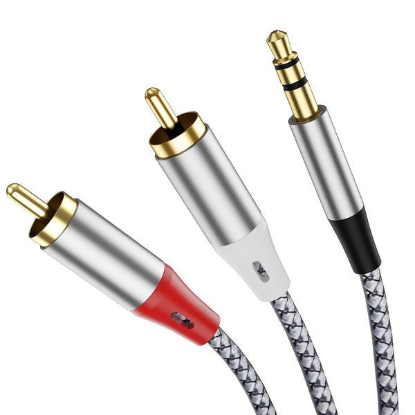 Liaoan Weiyu 3.5mm to 2 RCA Adapter Cable, 3.5mm to 2 RCA Audio Cable,
