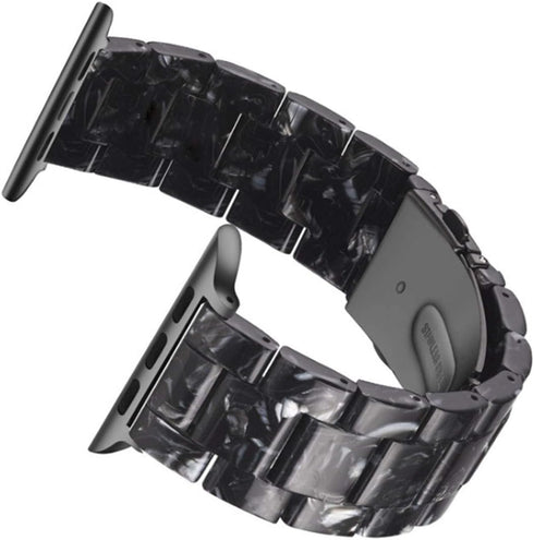 Band Compatible with iWatch 42mm 44mm 45mm 49mm, Colorful Resin Replacement Bracelet Strap for Apple Watch