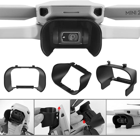 Mini Gimbal Camera Lens Protector Tempered Glass Films + Gimbal Lens Guard Cover for DJI Mavic Mini 2