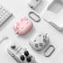 Soft Silicone Protective Case for Samsung Galaxy Buds 3/3 Pro with Cleaner Kit, Pink, Accessories with Keychain