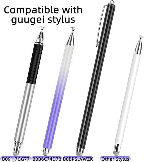 GUUGEI Mesh Fiber Tips (10 Pack), Stylus Pen Replacement Tips for Capacitive Touch Screens, High Sensitivity, Soft