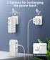 QiSa 16000mAh 30W QC4.0 Portable Charger, Power Bank, Power Bank Built-in AC Wall Plug and Cables, PD and Fast Charger