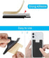 BIAJIYA Card Holder for Back of Phone, Stick-on ID Credit Adhesive Silicone Pouch Wallet for All Smartphones