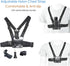 Action Camera Accessory Kit for Insta360 X4, X3, One RS, Ace Pro, Ace, GoPro Hero 12 - Chest Strap, Head Strap, Wrist