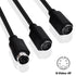 YARCHONN 4 4 -30cm S-Video Cable Mini Din Pin SVideo Y Splitter Extension Cable Pin Mini Din SVHS Y Splitter Lead Cord