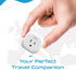 Ceptics South Africa Travel Adapter - 5 Input with QC 3.1A Dual USB and USB-C, USA to Type M Countries, White