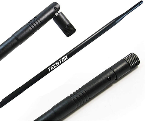 TECHTOO 9dBi 2.4Ghz 2Pack) WiFi Antenna with SMA Male Connector Compatible W/Foscam Anran Haloview IP Camera & Other