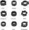 Generic 10 17mm Pcs Car Phone Mount Replacement Parts, Tightening Nut for Replacement Car Mount Screw-on Tightening Nut