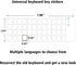 3 PCS Hebrew Keyboard Stickers for Laptop, Black Background with White Lettering for Computer Notebook Replacement