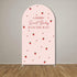 Iydamc A Berry Sweet Baby is on The Way Theme Arched Backdrop Covers Pink Stretchy Arch Stand Cover for Baby Shower